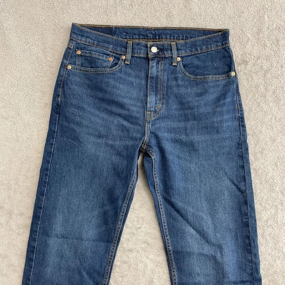 NWOT Levis 505 Straight Leg Men's Jeans W34 L32 Blue Denim